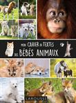 Cahier de textes bébés animaux