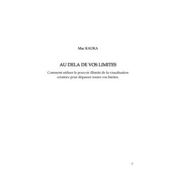 Au delà de vos limites