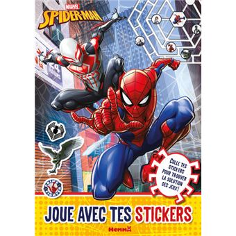 Marvel Spider-Man - Joue avec tes stickers - Colle tes stickers pour trouver la solution des jeux !