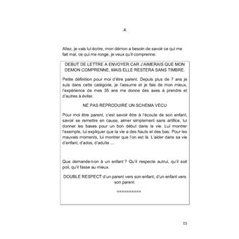 Un démon ne se soigne pas, il faut vivre avec...