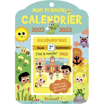 Mon premier calendrier 2022-2023
