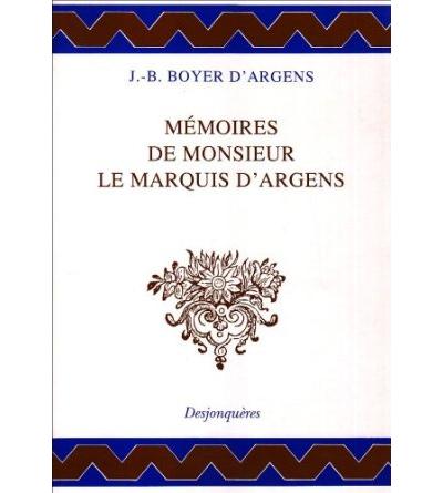 Memoires de mr le marquis d'argens