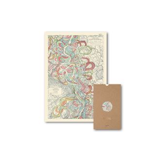 Carte Géographie nostalgique - Carte des méandres du Mississippi