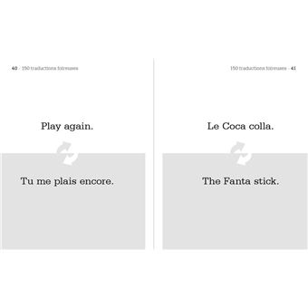 Petit livre de 150 traductions foireuses