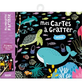 Ma pochette d'artiste - mes cartes à gratter - océan
