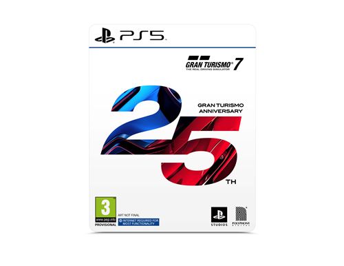 Pochette avant du jeu Gran Turismo 7 Edition Spéciale 25e Anniversaire PS4 & PS5
