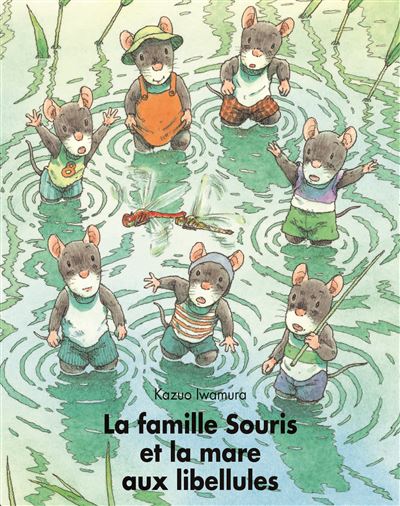 La famille souris et la mare aux libellules