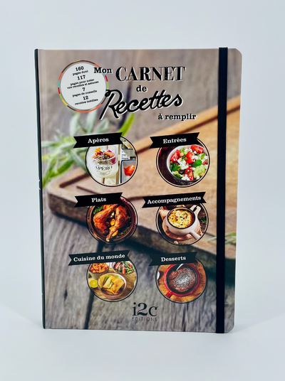 Livre de recette à remplir - Carnet 100 recettes cuisine à