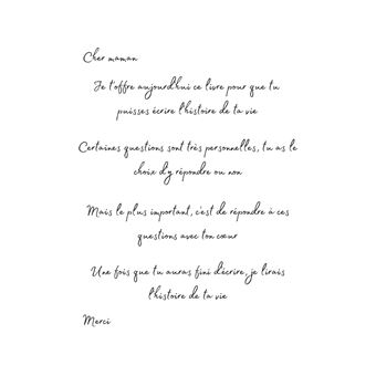 Maman raconte-moi ton histoire