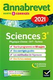 Annales du brevet Annabrevet 2021 Physique-chimie, SVT, Technologie 3e
