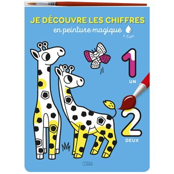 Je découvre les chiffres en peinture magique à l'eau