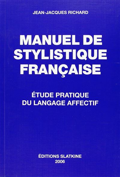 Manuel de stylistique française