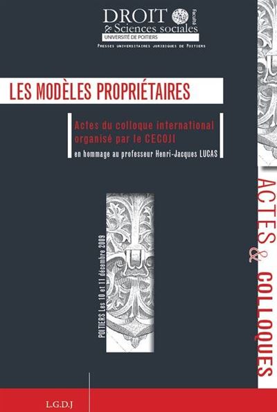 Les modèles propriétaires -  Collectif - broché
