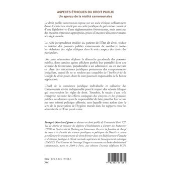 Aspects éthiques du droit public