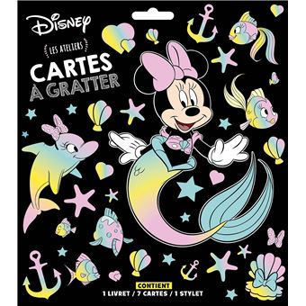 DISNEY - Les Ateliers - Cartes à gratter - Minnie et la Sirène