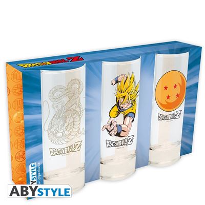 DRAGON BALL-SET DE 3 VERRES