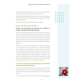 Créer et accueillir la réussite, Maintenant