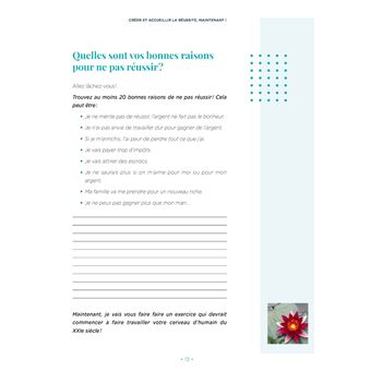 Créer et accueillir la réussite, Maintenant