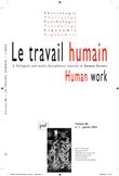Le travail humain 2023-1, vol. 86, n.1
