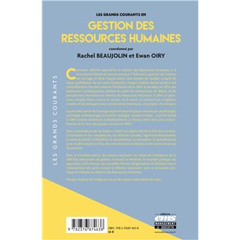 Les grands courants en Gestion des Ressources Humaines