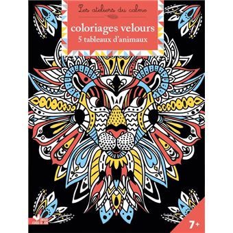 Coloriage Velours - Jolis Poissons