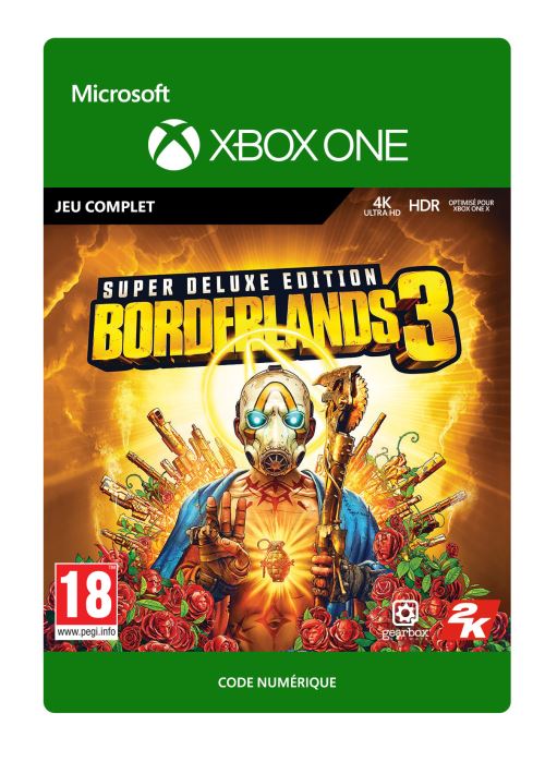 Code de téléchargement Borderlands 3 Edition Super Deluxe Xbox One