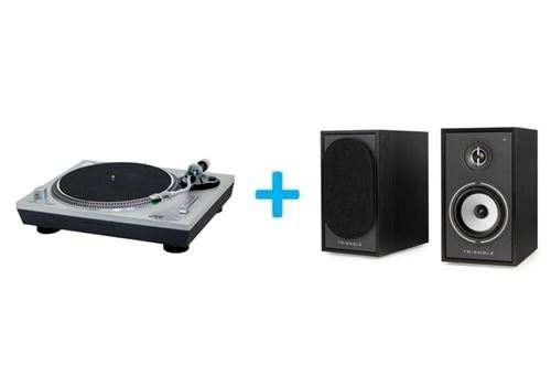 Pack vinyle JVC AL F85S + 2 enceintes amplifiées Triangle Borea BR02 Connect - vue 1