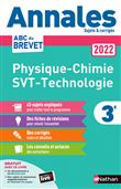 Annales Brevet 2022 - Physique-Chimie - SVT - Technologie - Corrigé