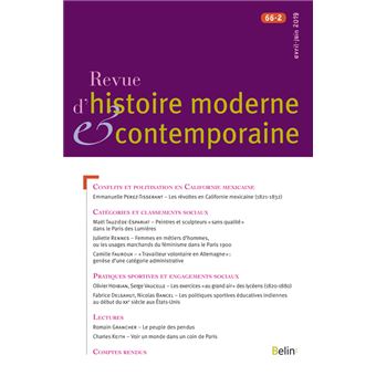 Revue d'histoire moderne et contemporaine, 2019-2