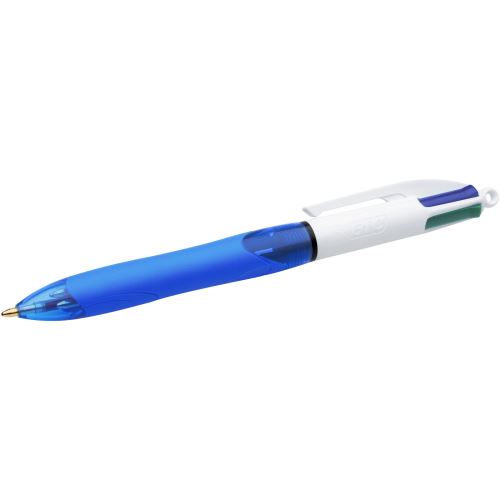 Stylo bille à 4 couleurs BIC Grip Bleu