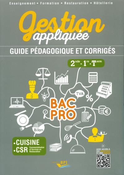 Gestion appliquee bac pro 2e 1e terminalee professeur