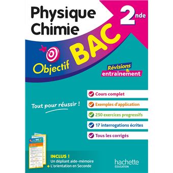 Objectif Bac Physique Chimie 2nde Broche Anne Laure Ramon Nathalie Barde Michel Barde Achat Livre Fnac