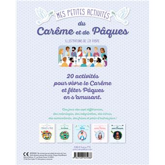 Mes petites activités du Carême et de Pâques 3-6 ans