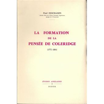 La Formation de la pensée de Coleridge (1772-1804)