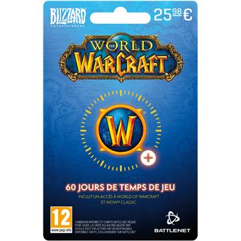 Code de téléchargement Carte Cadeau Blizzard Entertainment World of Warcraft : 60 jours de temps de jeu - 1