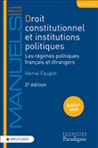 Droit constitutionnel et institutions politiques - Les régimes politiques français et étrangers