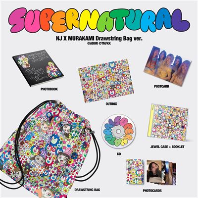 newjeans HowSweet へリン Supernaturalナップサック Supernatural' NJ X MURAKAMI (Drawstring Bag Version) - NewJeans