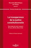 Nouvelle Bibliothèque de Thèses - Volume 221 La transparence de la justice constitutionnelle