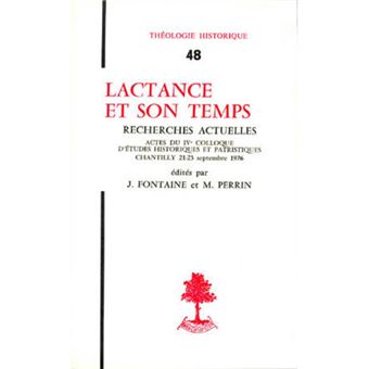 TH n°48 - Lactance et son temps - Recherches actuelles