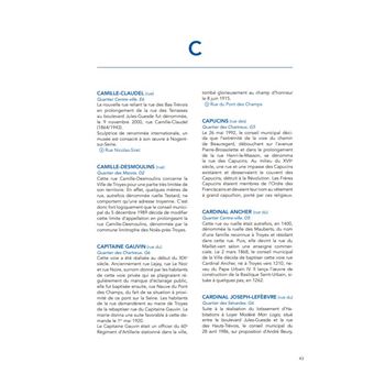 Dictionnaire historique des noms de rues de Troyes