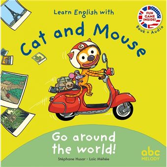 Learn english with cat and mouse - go around the world
