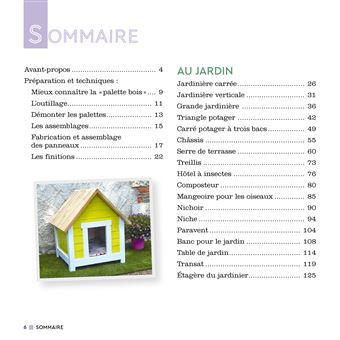 Le grand livre des palettes récup. 50 créations avec schémas de montage pour la maison et le jardin