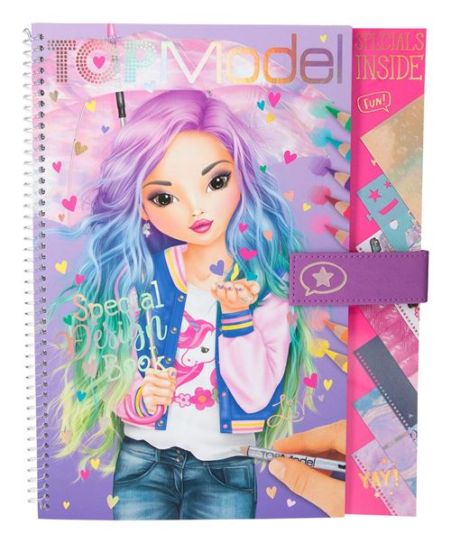 Album à colorier Top Model Special Design Book - Crayon de couleur ...