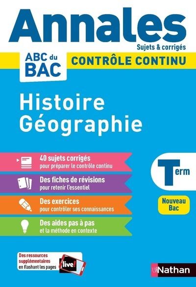 Annales Bac 2021 - Histoire Géographie Terminale- Corrigé