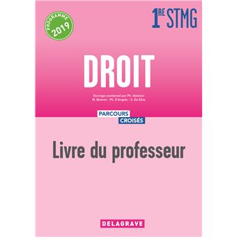 Droit 1re STMG (2019) - Livre du professeur manuel