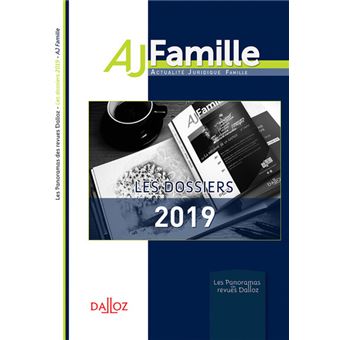 AJ Famille - Les dossiers 2019