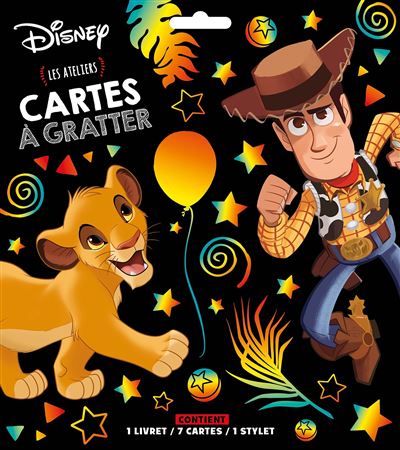 Pochette ; cartes à gratter spécial animaux - Disney - Disney Hachette -  Papeterie / Coloriage - Albertine New-York