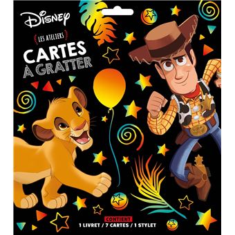 Les ateliers Disney : la Reine des Neiges : mes cartes à gratter - Disney -  Disney Hachette - Papeterie / Coloriage - Place des Libraires