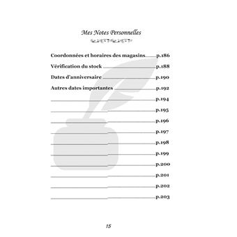 Le journal de mes réceptions