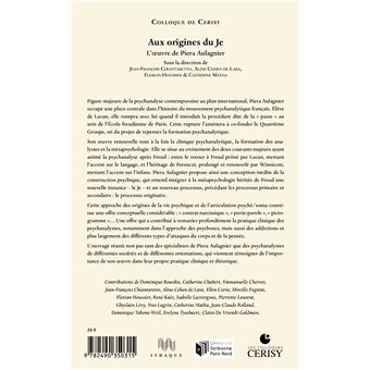 Aux origines du Je